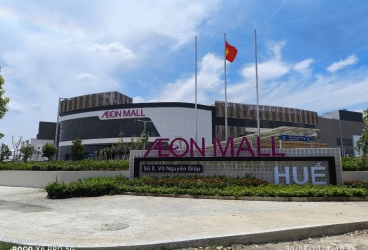 Tiến độ dự án Aeon Mall Huế thi công thần tốc chuyển bị về đích 